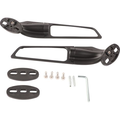 Rétroviseurs moto réglables - Compatibles NINJA 250 300 400 650 H2 H4 - Remplacement universel (1/5)