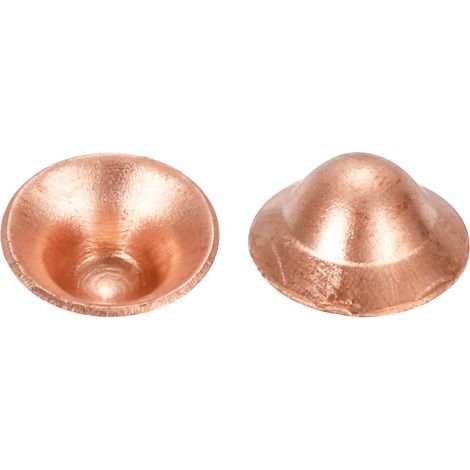 Cuivre Extrémité Bouchon Tuyau Raccord Bouchon Connexion Joint Pour 1/4" Flare Écrous, pour Eau Tuyau Plomberie, HVAC, Réfrigération Système, Paquet de 30 (1/5)