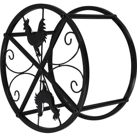 Support Métallique pour Mangeoire à Poules Étagère Ronde Base Stable pour Abreuvoir et Seau Alimentation Support Robuste pour Poulailler Facile Accès pour Volailles (1/5)
