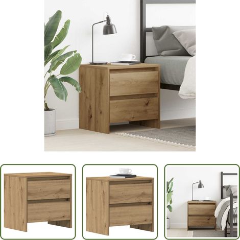 vidaXL Nachtschrank - Nachttisch Artisan-Eiche 45 x 34 x 44,5 cm Holzwerkstoff (1/5)