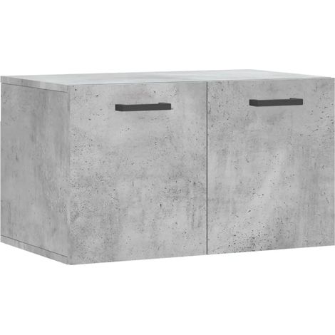 Armario de almacenamiento mural práctico estilo contemporáneo decoración de interiores 60 x 36,5 x 35 cm madera de ingeniería gris hormigón 020048840 (1/5)