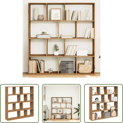 Bücherregal Holz - Bücherregal Artisan-Eiche 132x29x141,5 cm Holzwerkstoff (1/5)