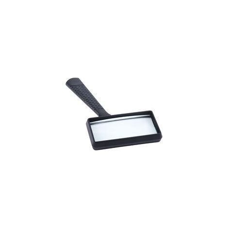 Loupe Lecture Rectangulaire à Main 10X Poignée Plastique 100x50mm Loupe Navigation Livres Documents Journaux Brochures Petites Polices Identification Bijoux