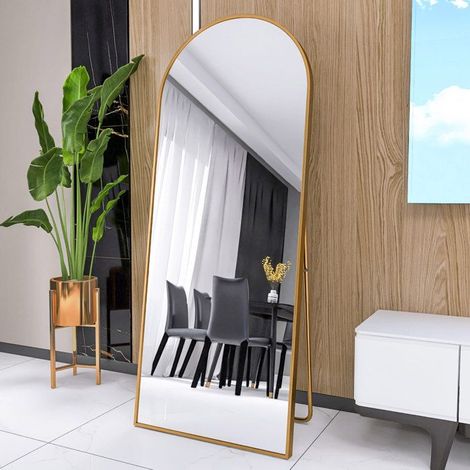 Beigeistspiegel - TIMPFEE - 165x60 cm - Sicherheitsglas - Goldaluminium - Ovale