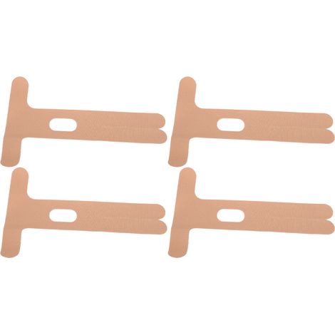 Lot de 4 bandes de coude prédécoupées, imperméables et respirantes, pour le soutien musculaire et le sport (course à pied, basketball, etc.), couleur chair. (1/5)