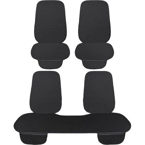 Lupex shop - Coprisedile universale per auto 3 pezzi, 2 anteriori e 1 posteriore, nero (Silk Ice Black 7pz) cod. LS029
