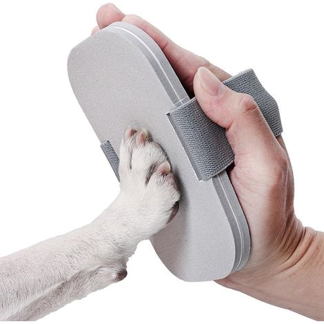 Lima per unghie, lima per cani, lima per gatti, tappetino tiragraffi spesso di grandi, medie e piccole dimensioni per animali domestici (grigio, taglia unica) (1/5)