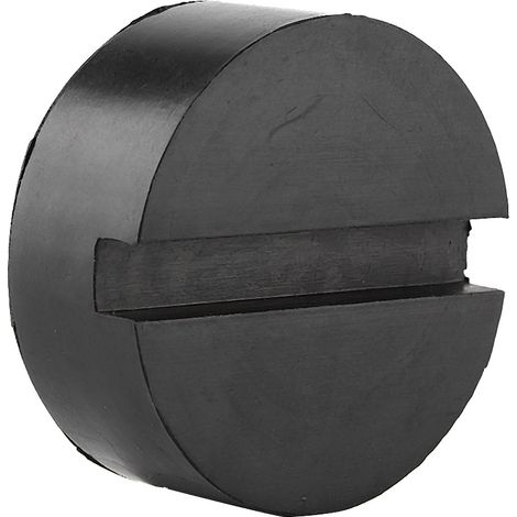 Lot de 6 coussins en caoutchouc noir rainuré de 6 cm pour cric, patins de protection pour soudure de pincement (1/5)