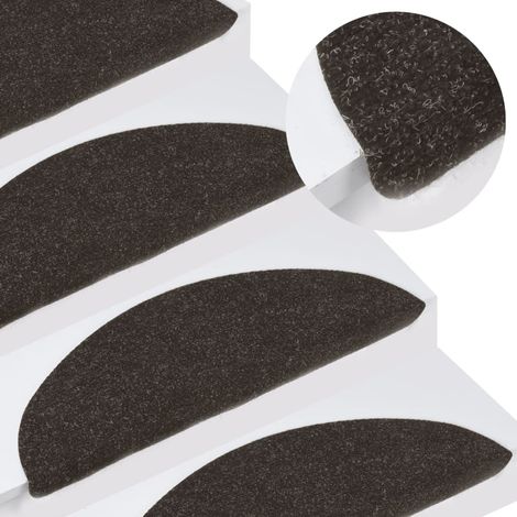 Tapis d'escalier auto-adhésifs 10 pcs,Marchettes d'escalier,Protections d'escalier noir 65x22,5x3,5 cm DVNEI254894 (1/5)