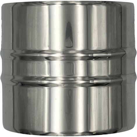 EINSIDE Raccord Mâle-Mâle pour Conduit de Cheminée, Joint en Acier Inoxydable AISI 316 pour les Tuyaux, ø 200 mm