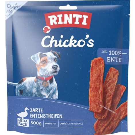 Rinti Chicko Hundesnack Ente Megapack 500g Kauknochen