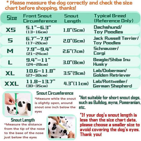 Muselière pour chien, muselière respirante en maille aérée XXL (1/5)