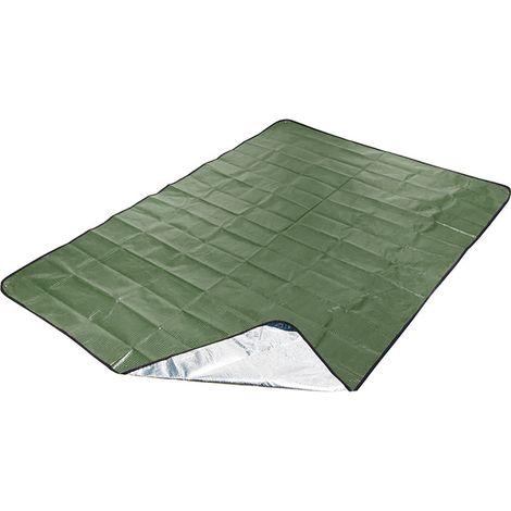 Toile multifonctionnelle extra-épaisse en PE : pare-soleil, bâche imperméable et tapis de sol (210 cm x 150 cm) — Vert