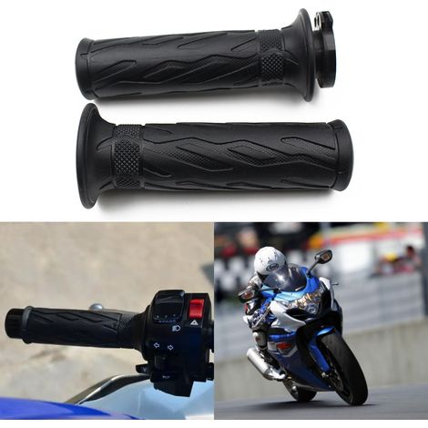 Handlebar grips compatible with Suzuki GSXR600, 750, 1000, K1, K3, K4, K5, K6, K7, K8, K9 and K11.