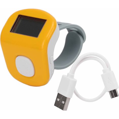 Buddha Machine Mini Portable Ring Type Yellow Buddhist Scripture Music Player with USB Cable for Gift Meditation (1/5)