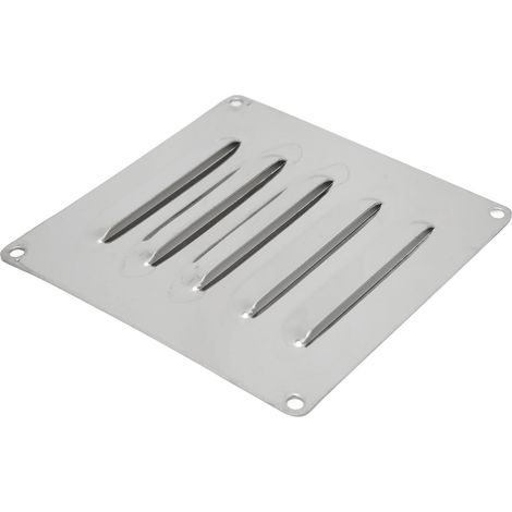 Évent de Pont Marine 12x12cm en Inox, Grille de Ventilation Anticorrosion pour Bateau (1/5)