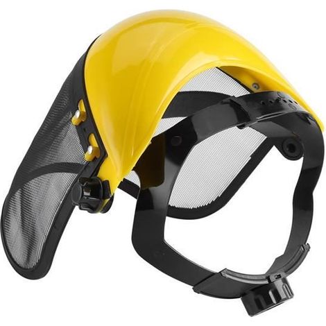 Casque de Protection - Marque - Modèle - Visière en Maille - Protection Forestière et Débroussailleuse (1/4)