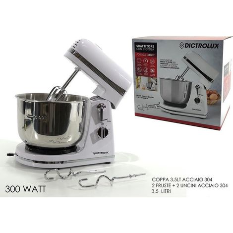 Kaela - Sbattitore Con Coppa 300w 3.5litri 6 Velocità Fruste Acciaio Robot Cucina 602074 - (1/3)