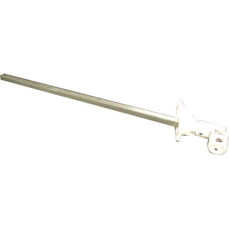 Zurfluh Feller – Sortie de caisson entrée femelle Ø12 – Sortie C8 – Longueur tige 315mm – Embase étroite 62x22mm – Bloc guide genouillère pour volet roulant - Lg315 (1/3)