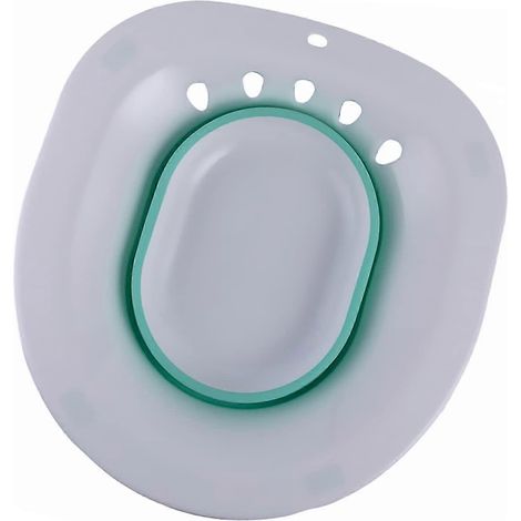 Baignoire de siège portable pour les soins post-partum, bassine bidet pliable avec design ergonomique et orifice de contrôle du trop-plein (1/5)