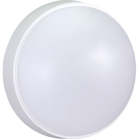 Hublot LED Rond Blanc, 12W, 1200 lumens, IP65, couleur reglables 3000/4000/6500K, garantie 5 ans - Tibelec (1/5)