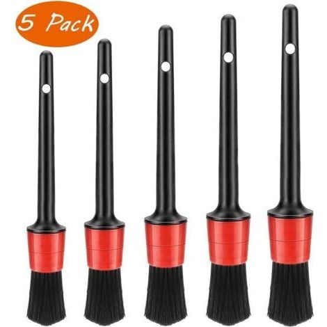 Car Cleaning Brush, 5 Pcs Auto Detailing Brush Set, for Automotive Interior Cleaning (1/5)