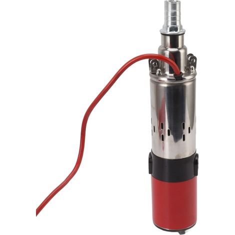 Pompe à eau 12 V CC, 220 W, moteur à balais de carbone, pompe à vis électrique en acier inoxydable, hauteur de refoulement de 30 mètres. (1/5)
