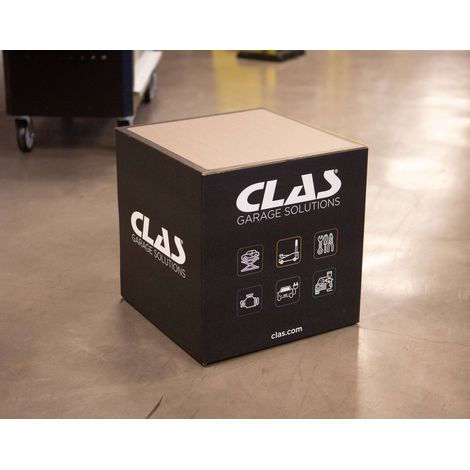 Presentoir podium carton alveolaire 400x400x400Presentoir podium carton alveolaire 400x400x400- PR 1500 - CLAS Equipements (1/2)