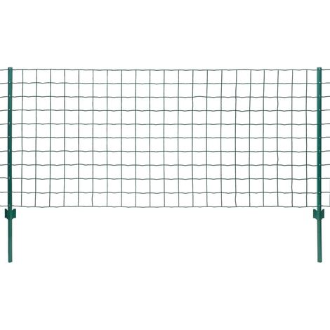 Clôture Euro Acier 20x1,5 m Vert (1/4)
