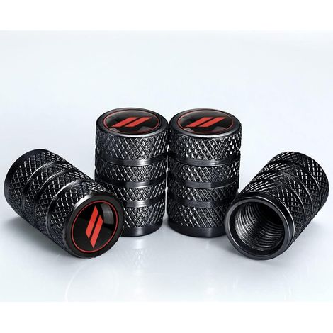 Bouchon Valve Pneu Voiture 4 Pièces - En Aluminium Avec Joint D'étanchéité - Couvre-Valve Universel Pour Voitures, Camions, Motos, SUV (1/5)