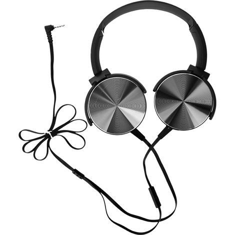 Sony MDR-XB450AP Extra Bass Kopfhörer mit leichtem, verstellbarem Kopfbügel (Schwarz) (1/5)
