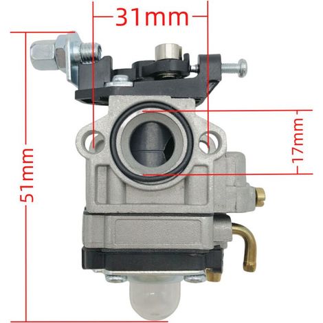 Carburateur P11 TU26 T242 pour tondeuse à gazon WYK-186 HCA260 SHC260 et débroussailleuse 909-192 rapport air/carburant haute précision, conforme aux normes d'origine.