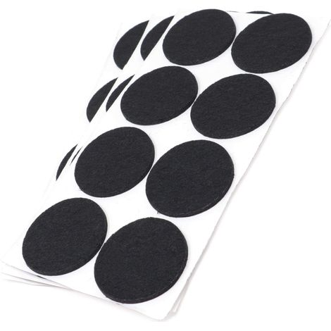 Adsamm® / 24 x feltrini autoadesivi/Nero/ø 50 mm/Rotondo/piedini per mobili in feltro da 3.5 mm di spessore/pad protettivi per arredi (1/5)