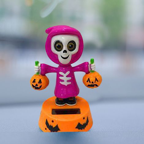 Halloween-Solar-Kürbis-Schaukelspielzeug für Auto, Schreibtisch, Zuhause und Büro – Halloween-Dekoration (1/5)