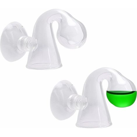 Testeur de CO2 pour aquarium, lot de 2 moniteurs de CO2 pour aquarium, testeur de CO2 en verre transparent (avec ventouse) (1/5)