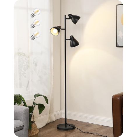 Lampadaire Salon, Orientable, 3 Lumières, LED Dimmable (1/5)
