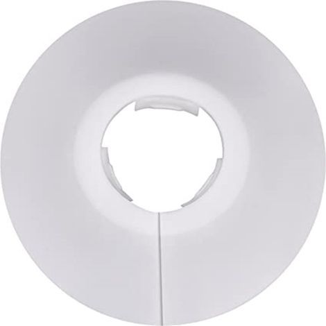 Lntyq lot de 12 Blanc rosaces simples de radiateur, Rosace de Radiateur,cache tuyau radiateur, cache tuyau, rosace en plastique pour chauffage, couvercle (1/5)