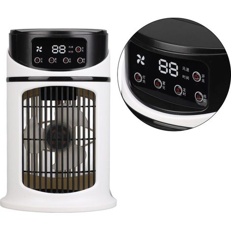 Ventilador enfriador de aire portátil KZQ, mini aire acondicionado móvil multifuncional para el hogar y la oficina. (1/4)