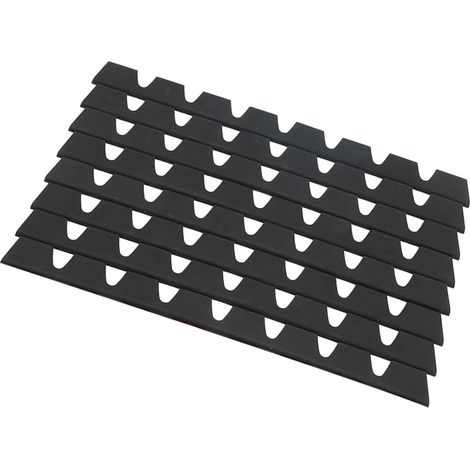 8er-Packung schwarze, universelle Kratzerschutzleisten aus Gummi für die vordere Stoßstange von Kraftfahrzeugen