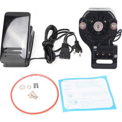 Moteur de Machine à Coudre 100W avec Pédale - Kit Complet pour Machines Domestiques, Inversion et Prise UE 220V (1/5)