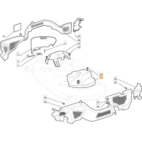 Riemenschutzabdeckung für SX-Rasentraktor ORIGINAL STIGA 325600089/0