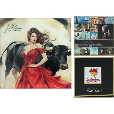Carmani, posavasos de cristal 11,5x11,5cm - P. Rodriguez/Spanish Passions (1/5)