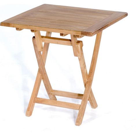 Sonnenpartner SunnySmart Teakholz-Klapptisch Perth natur Tisch Balkontisch 70x70cm