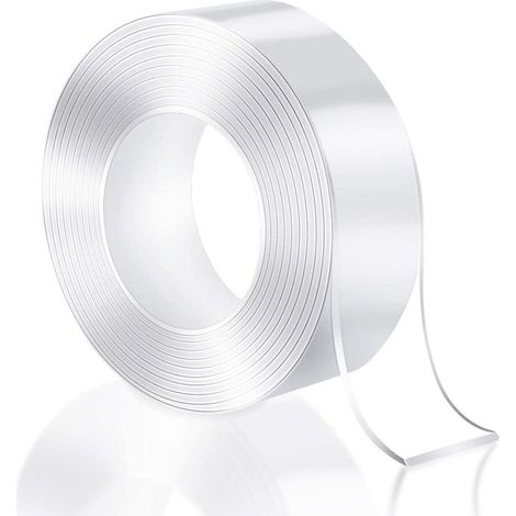Nastro biadesivo nano trasparente, lunghezza 3 m. (1/5)