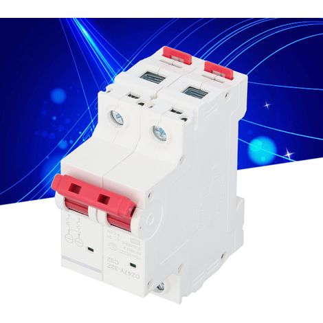 Disjoncteur CC PV 2P63A, interrupteur pneumatique CC 1000 V, boîtier de raccordement, interrupteur pneumatique PV (1/5)