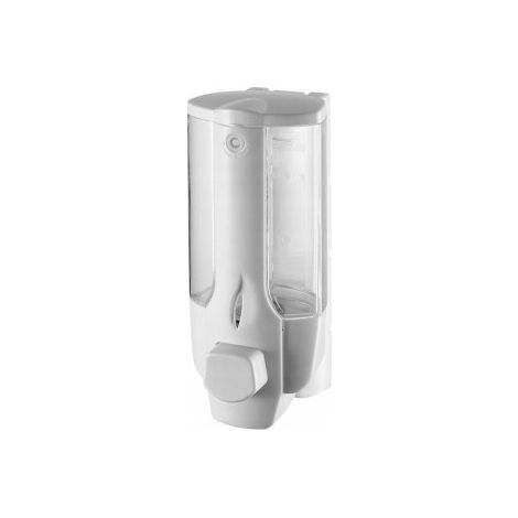 Dispensador de jabón mural de 300 ml, color blanco.
