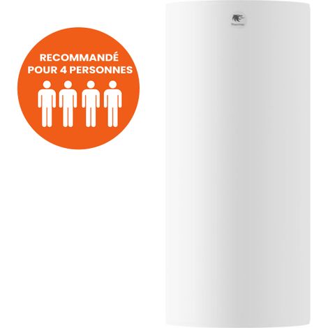 [JAMAIS UTILISE] Chauffe-Eau Électrique 200L THERMOR Duralis Compact ACI Hybride Vertical Mural Monophasé ou Triphasé - 861413 (1/5)