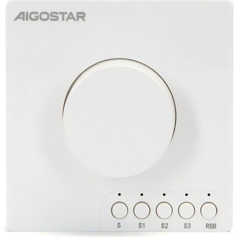 Aigostar Interrupteur variateur rotatif Bluetooth Mesh version DC, variateur intelligent avec contrôle via application (1/4)