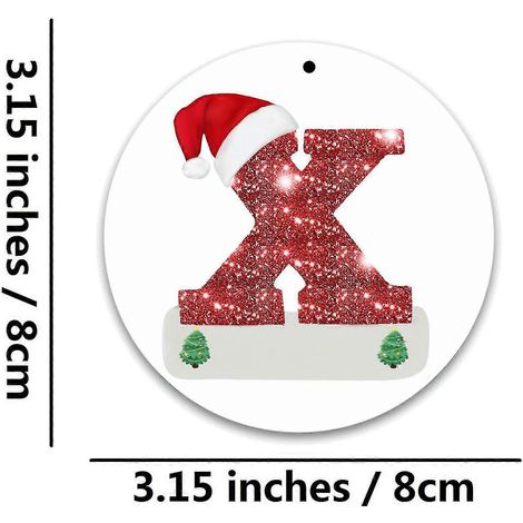 Décorations saisonnières et de fête décorations alphabet de Noël personnalisées pour cadeau suspension sapin de Noël décorations créatives diy (1/2)