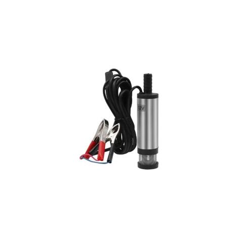 Pompe De Transfert De Carburant Diesel, 12V 38mm Diesel Eau Pompe, Pompe Transfert Carburant Diesel Avec Filtre, Pompes à Huile électrique 12V Multifonctionnelle Pour Huile, Eau(Argent)-Crezuo